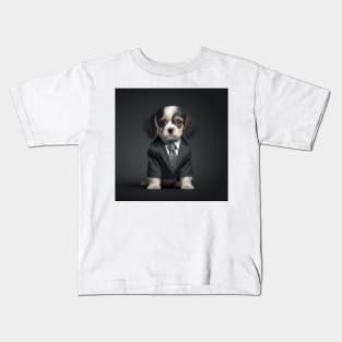 Executive puppy Kids T-Shirt